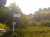 rechts abbiegen in den Feldweg...